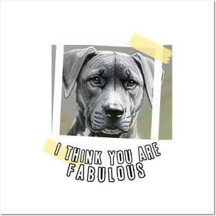 I think you are Fabulous (serious doggie face) Posters and Art